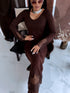 Adīta kleita "EMBER FIRE 552" - CHOCO